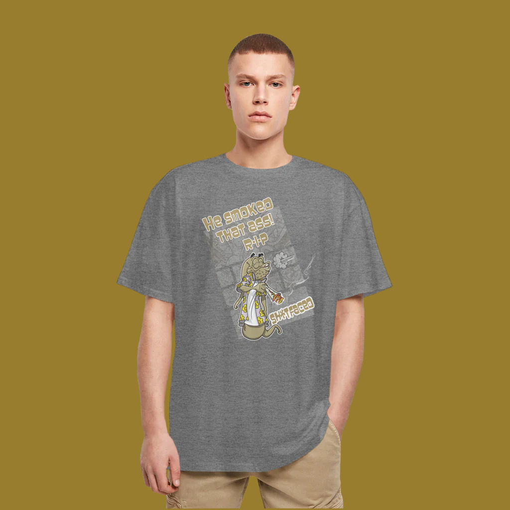 Turd World_Sh*t Faced Heavy Oversized T-Shirt